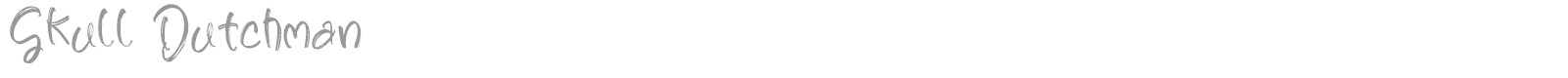 Skull Dutchman font preview